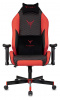 Кресло игровое Knight Neon, обивка: эко.кожа, цвет: черный/красный, рисунок соты (KNIGHT NEON RED) от магазина Buro.store