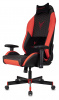 Кресло игровое Knight Neon, обивка: эко.кожа, цвет: черный/красный, рисунок соты (KNIGHT NEON RED)