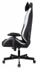 Кресло игровое Knight Neon, обивка: эко.кожа, цвет: черный/серебряный, рисунок соты (KNIGHT NEON SILVER)