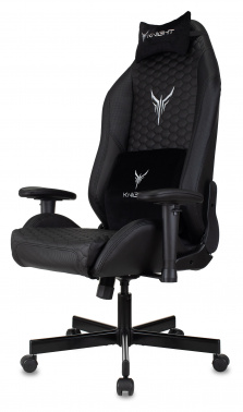 Кресло игровое Knight Neon, обивка: эко.кожа, цвет: черный, рисунок соты (KNIGHT NEON CARBON)