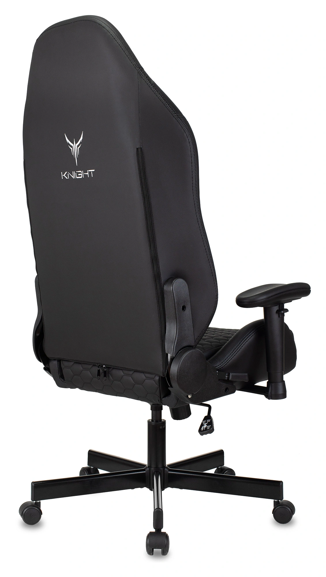 Кресло игровое Knight Neon, обивка: экокожа, цвет: черный, рисунок соты (KNIGHT NEON CARBON) от магазина Buro.store