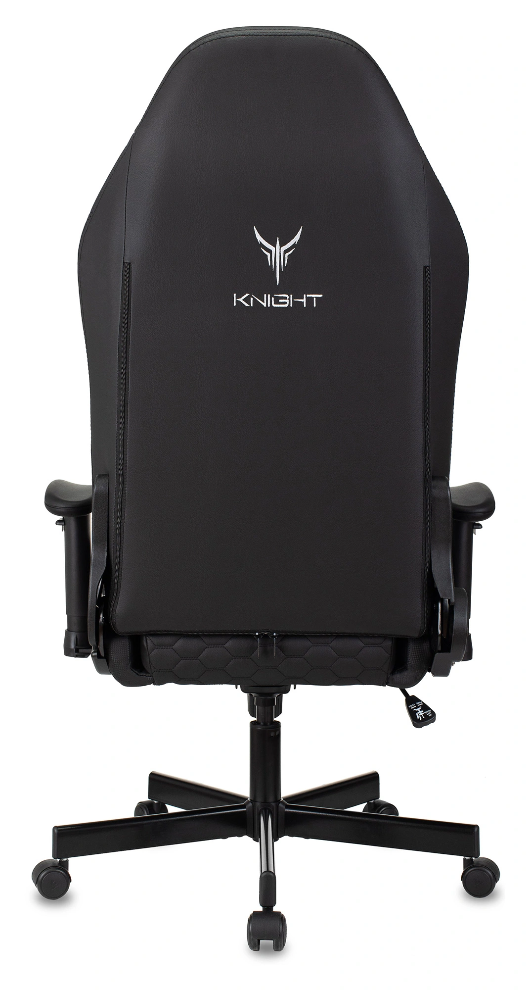 Кресло игровое Knight Neon, обивка: экокожа, цвет: черный, рисунок соты (KNIGHT NEON CARBON) от магазина Buro.store