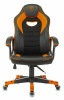 Кресло игровое Zombie GAME 16, обивка: эко.кожа/ткань, цвет: черный/оранжевый (ZOMBIE GAME 16 OR) от магазина Buro.store