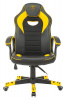 Кресло игровое Zombie GAME 16, обивка: эко.кожа/ткань, цвет: черный/желтый (ZOMBIE GAME 16 YELL) от магазина Buro.store