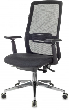 Кресло Бюрократ MC-915, обивка: сетка/ткань, цвет: черный 38-418 (MC-915/B/418B)