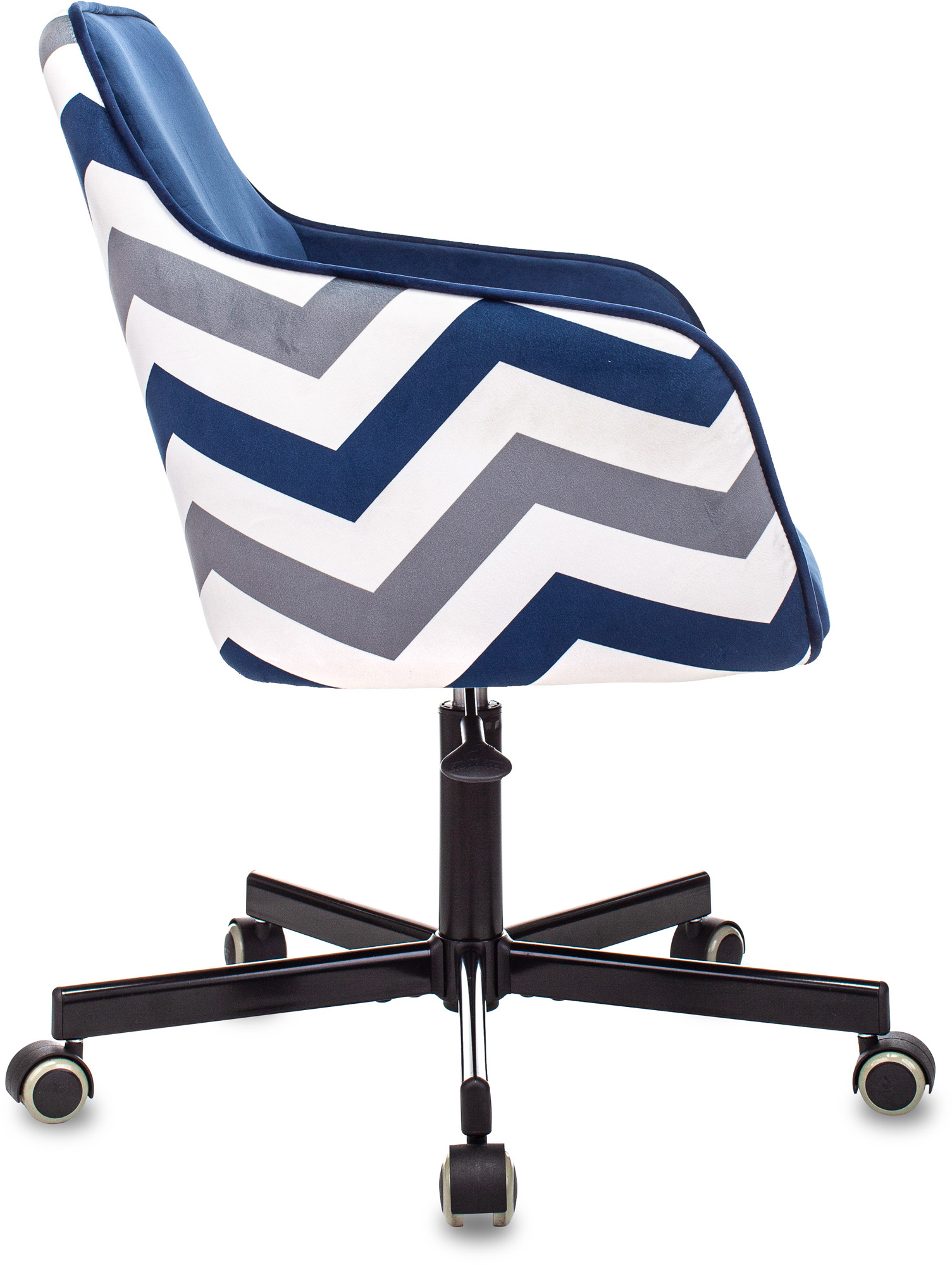 Кресло Бюрократ CH-380M, обивка: ткань, цвет: сапфировый, рисунок зигзаг (CH-380M/ZIG/BLUE) от магазина Buro.store