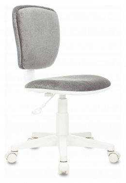 Кресло детское Бюрократ CH-W204NX, обивка: ткань, цвет: серый (CH-W204NX/LT19)