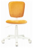 Кресло детское Бюрократ CH-W204NX, обивка: ткань, цвет: оранжевый (CH-W204NX/VELV72)