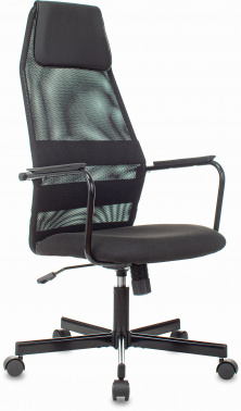 Кресло Бюрократ KB-5M, обивка: сетка/ткань, цвет: черный 3C11 (KB-5M/BLACK)