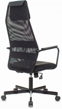 Кресло Бюрократ KB-5M, обивка: сетка/ткань, цвет: черный 3C11 (KB-5M/BLACK)