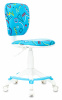 Кресло детское Бюрократ CH-W204/F, обивка: ткань, цвет: голубой (CH-W204/F/STICK-BL) от магазина Buro.store