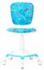Кресло детское Бюрократ CH-W204/F, обивка: ткань, цвет: голубой (CH-W204/F/STICK-BL) от магазина Buro.store
