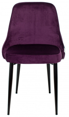 Стул Бюрократ KF-5_2, обивка: ткань, цвет: фиолетовый/белый, каркас: металл (kf-5/zig/violet_2)