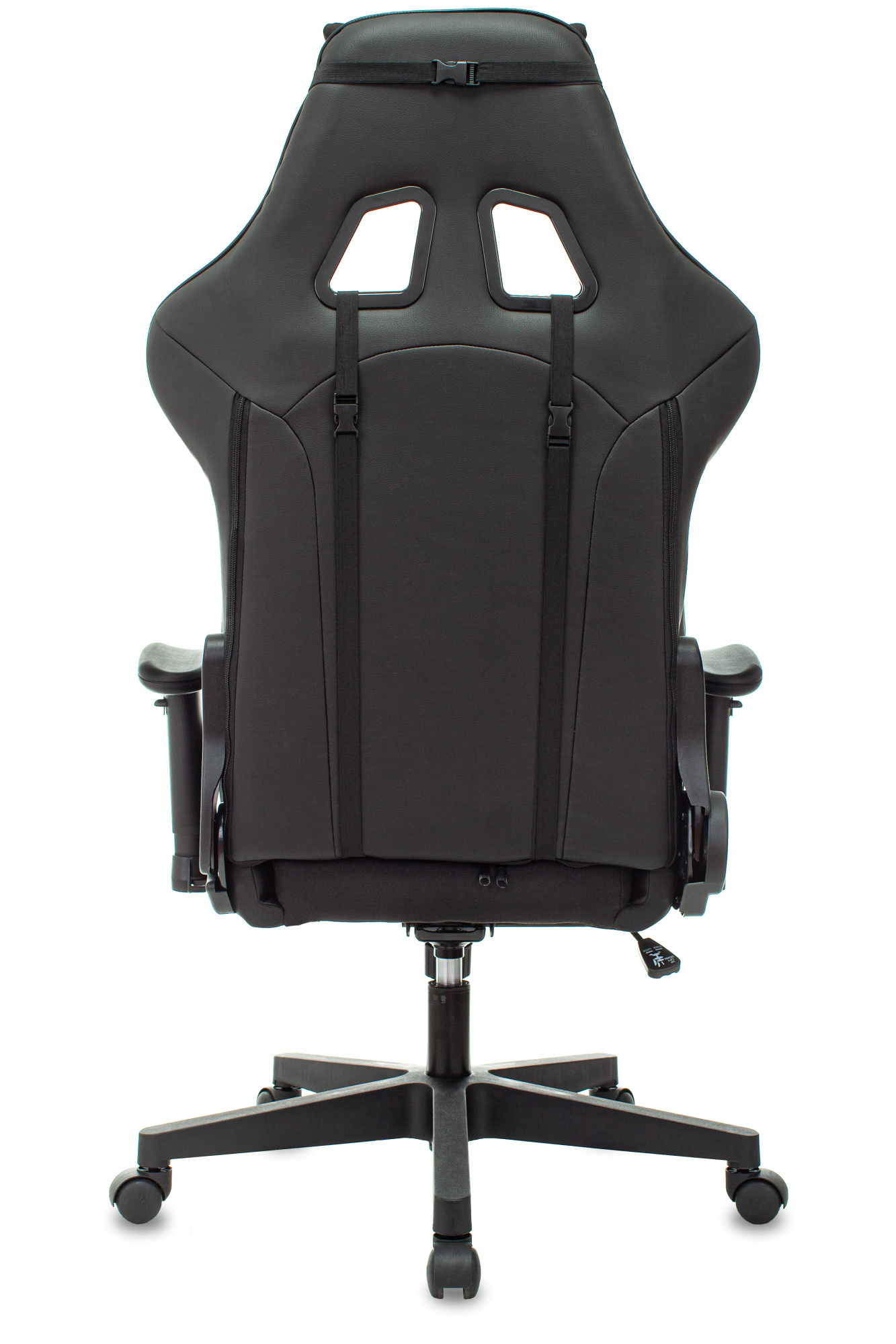 Кресло игровое Zombie Thunder 1, обивка: ткань/экокожа, цвет: черный/карбон (ZOMBIE THUNDER 1 B) от магазина Buro.store