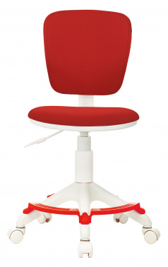 Кресло детское Бюрократ CH-W204/F, обивка: ткань, цвет: красный (CH-W204/F/RED)