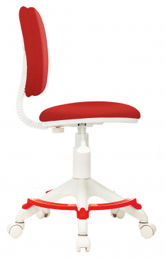 Кресло детское Бюрократ CH-W204/F, обивка: ткань, цвет: красный (CH-W204/F/RED)