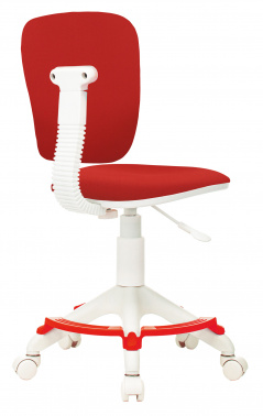 Кресло детское Бюрократ CH-W204/F, обивка: ткань, цвет: красный (CH-W204/F/RED)
