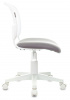 Кресло детское Бюрократ CH-W296NX, обивка: сетка/ткань, цвет: белый/серый Neo Grey (CH-W296NX/NEO-GREY)