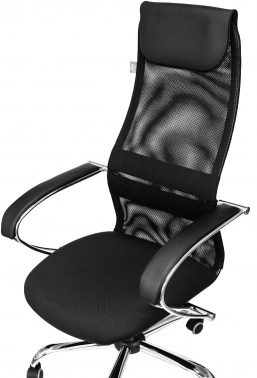 Кресло руководителя Бюрократ CH-607SL, обивка: сетка/ткань, цвет: черный Neo Black (CH-607SL/BLACK)