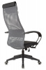 Кресло руководителя Бюрократ CH-607, обивка: сетка/ткань, цвет: темно-серый/черный Neo Black (CH-607/DGREY)