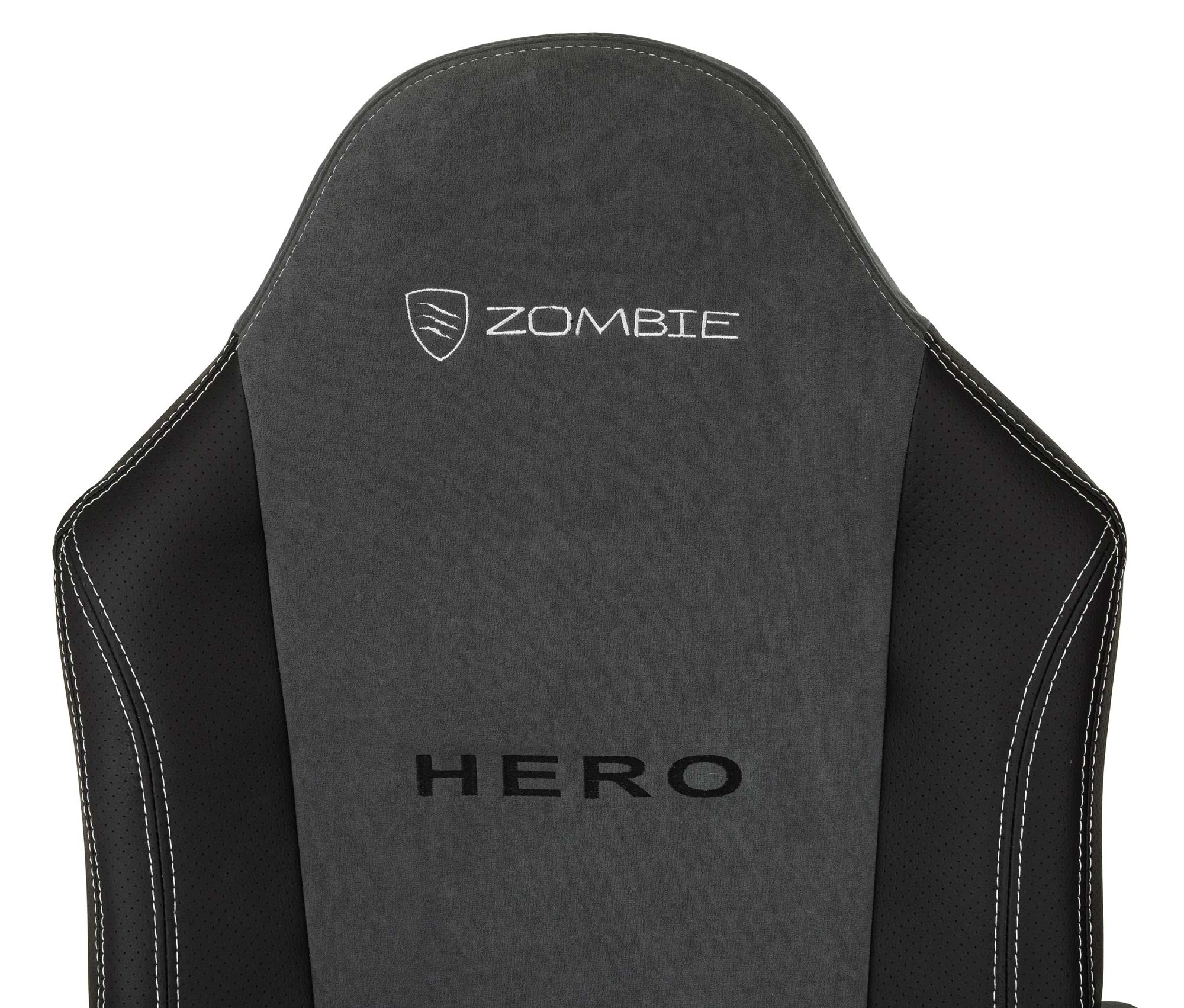 Кресло игровое Zombie Hero, обивка: ткань/экокожа, цвет: серый (ZOMBIE HERO) от магазина Buro.store