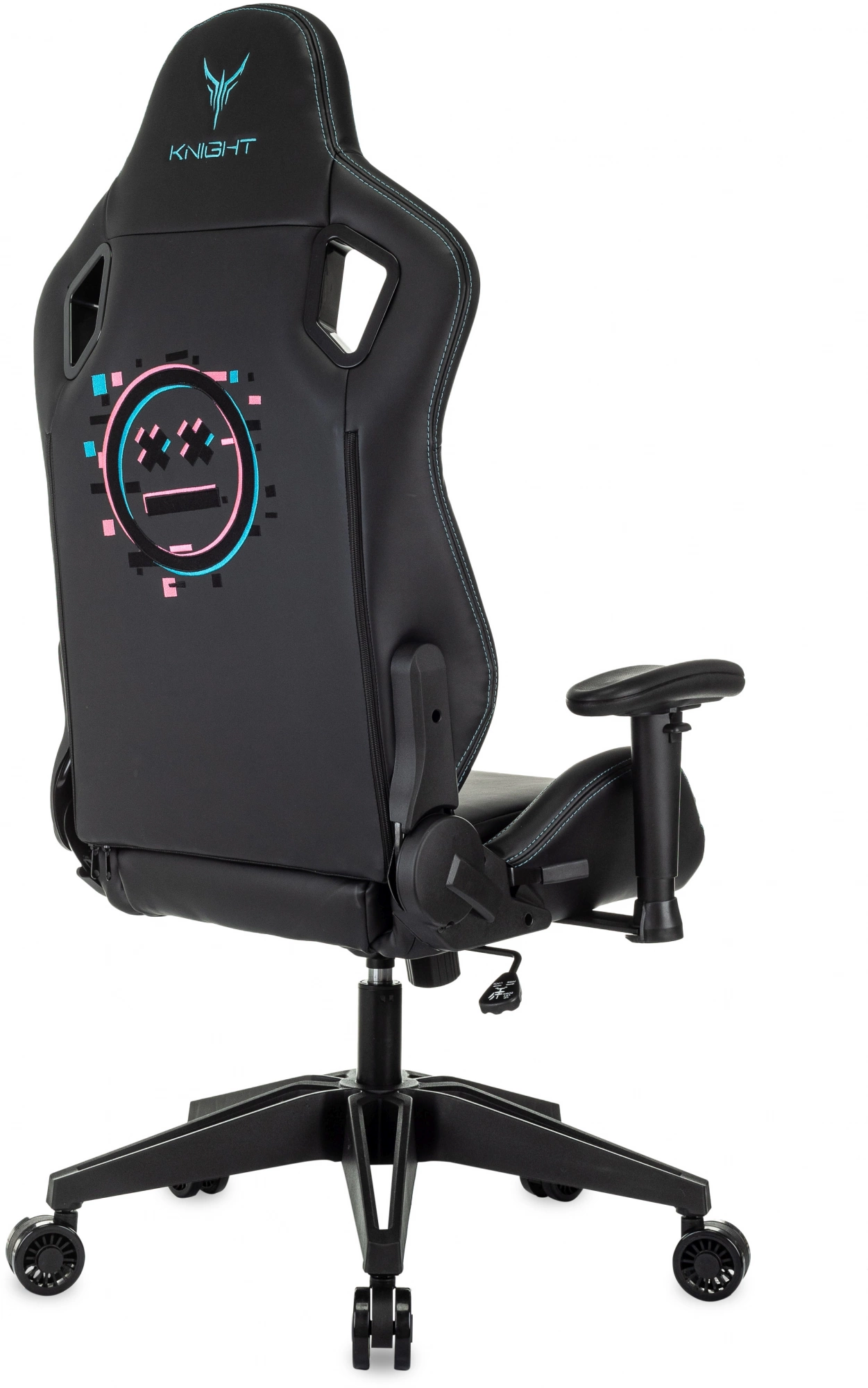 Кресло игровое Knight Outrid Smile, обивка: эко.кожа, цвет: черный (KNIGHT OUTRID SMILE) от магазина Buro.store