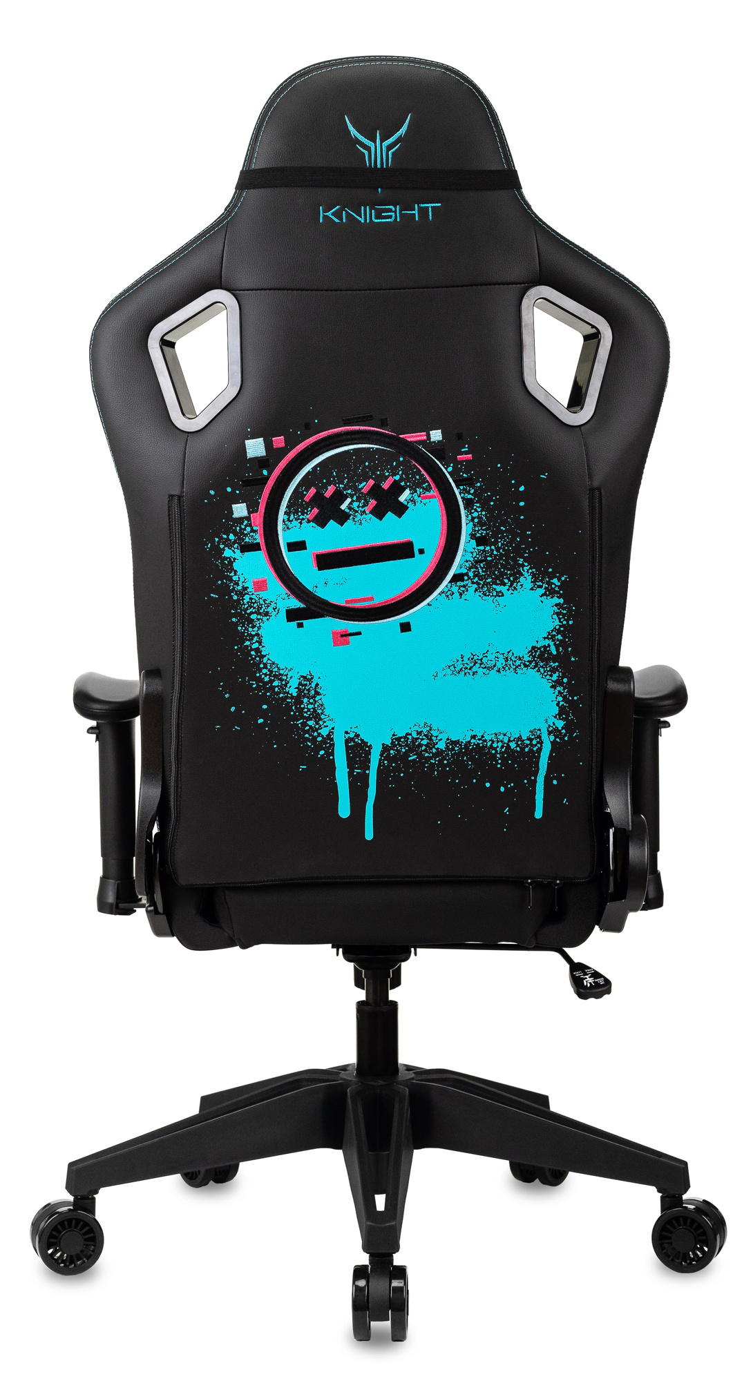 Кресло игровое Knight Outrid Smile, обивка: эко.кожа, цвет: черный (KNIGHT OUTRID SMILE) от магазина Buro.store