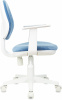 Кресло детское Бюрократ CH-W356AXSN, обивка: ткань, цвет: голубой (CH-W356AXSN/VELV86)