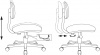 Кресло детское Бюрократ CH-W201NX, обивка: ткань, цвет: белый, рисунок монстры (CH-W201NX/MONSTER) от магазина Buro.store