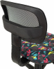 Кресло детское Бюрократ CH-299, обивка: сетка/ткань, цвет: черный/мультиколор, рисунок геометрия (CH-299/GEOMETRY) от магазина Buro.store