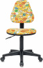 Кресло детское Бюрократ KD-4, обивка: ткань, цвет: оранжевый, рисунок бэнг (KD-4/BANG)