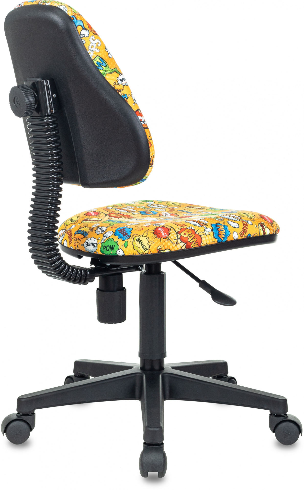 Кресло детское Бюрократ KD-4, обивка: ткань, цвет: оранжевый, рисунок бэнг (KD-4/BANG) от магазина Buro.store