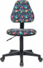 Кресло детское Бюрократ KD-4, обивка: ткань, цвет: мультиколор, рисунок геометрия (KD-4/GEOMETRY)