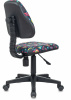 Кресло детское Бюрократ KD-4, обивка: ткань, цвет: мультиколор, рисунок геометрия (KD-4/GEOMETRY)