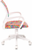 Кресло детское Бюрократ BUROKIDS 1 W, обивка: ткань, цвет: мультиколор, рисунок алфавит (BUROKIDS 1 W-ALPHAB) от магазина Buro.store