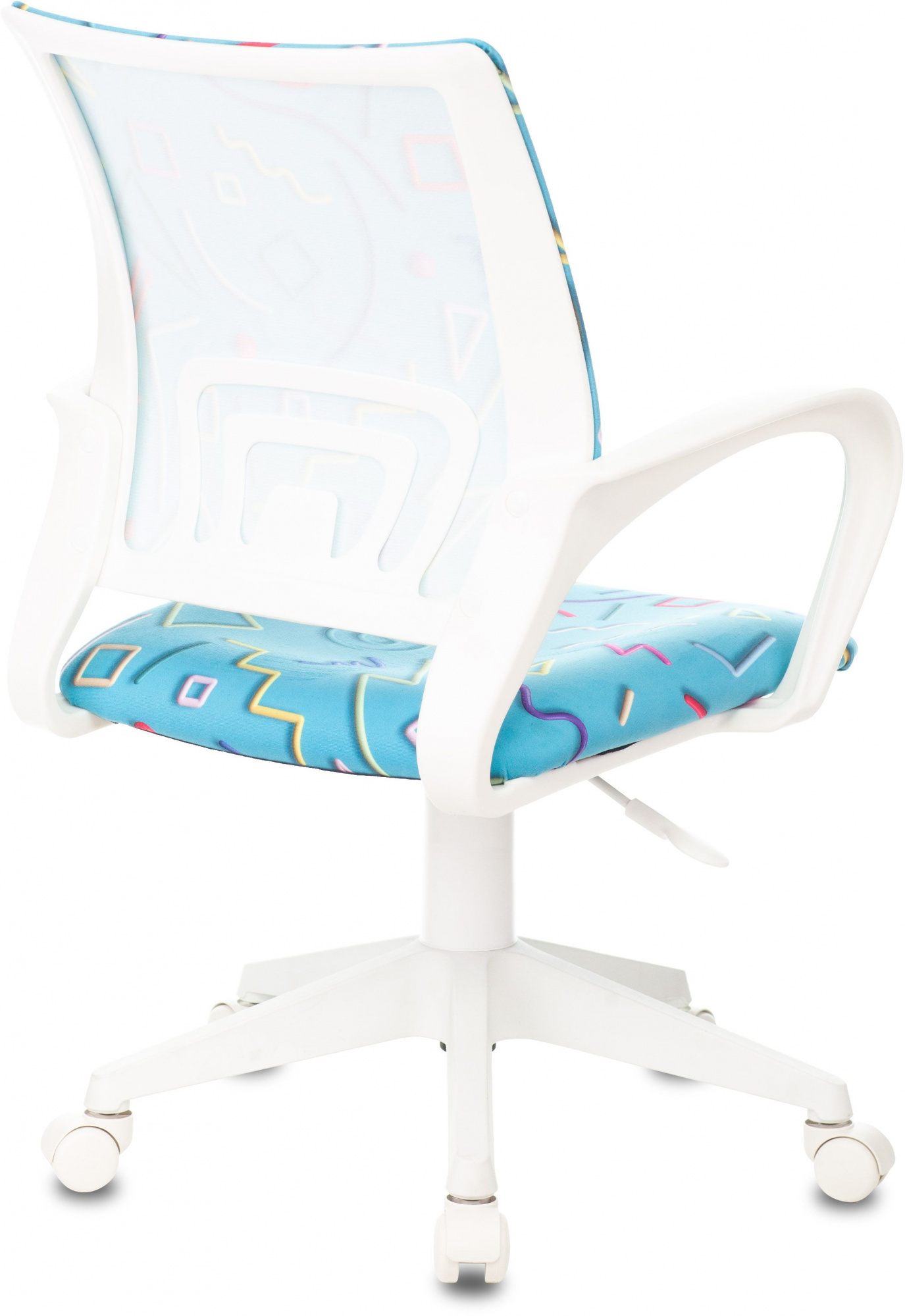 Кресло детское Бюрократ BUROKIDS 1 W, обивка: ткань, цвет: голубой (BUROKIDS 1 W-STICKBL) от магазина Buro.store