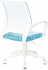 Кресло детское Бюрократ BUROKIDS 1 W, обивка: ткань, цвет: голубой (BUROKIDS 1 W-STICKBL)