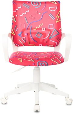 Кресло детское Бюрократ BUROKIDS 1 W, обивка: ткань, цвет: малиновый (BUROKIDS 1 W-STICKPK)