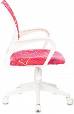 Кресло детское Бюрократ BUROKIDS 1 W, обивка: ткань, цвет: малиновый (BUROKIDS 1 W-STICKPK)
