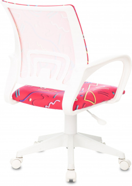 Кресло детское Бюрократ BUROKIDS 1 W, обивка: ткань, цвет: малиновый (BUROKIDS 1 W-STICKPK)
