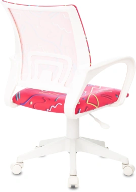 Кресло детское Бюрократ BUROKIDS 1 W, обивка: ткань, цвет: малиновый (BUROKIDS 1 W-STICKPK)