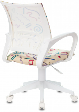 Кресло детское Бюрократ BUROKIDS 1 W, обивка: ткань, цвет: песочный (BUROKIDS 1 W-STICKBG)