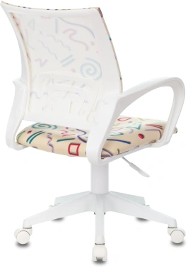 Кресло детское Бюрократ BUROKIDS 1 W, обивка: ткань, цвет: песочный (BUROKIDS 1 W-STICKBG)