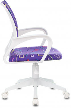 Кресло детское Бюрократ BUROKIDS 1 W, обивка: ткань, цвет: фиолетовый (BUROKIDS 1 W-STICKVI)