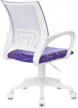 Кресло детское Бюрократ BUROKIDS 1 W, обивка: ткань, цвет: фиолетовый (BUROKIDS 1 W-STICKVI)
