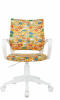 Кресло детское Бюрократ BUROKIDS 1 W, обивка: ткань, цвет: оранжевый, рисунок бэнг (BUROKIDS 1 W-BANG) от магазина Buro.store