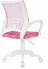 Кресло детское Бюрократ BUROKIDS 1 W, обивка: ткань, цвет: розовый, рисунок сланцы (BUROKIDS 1 W-FLIPFLO)