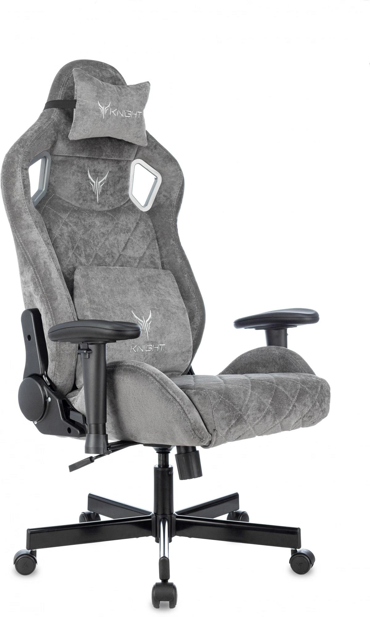 Кресло игровое Knight Outrider, обивка: ткань, цвет: серый (KNIGHT OUTRIDER GLTD) от магазина Buro.store