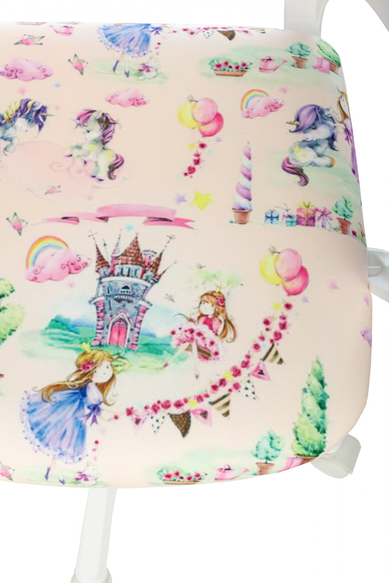 Кресло детское Бюрократ BUROKIDS 1 W, обивка: ткань, цвет: мультиколор, рисунок принцесски (BUROKIDS 1 W-PRINCES) от магазина Buro.store