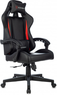 Кресло игровое Zombie GAME TETRA, обивка: эко.кожа, цвет: черный/красный (ZOMBIE GAME TETRA BR)
